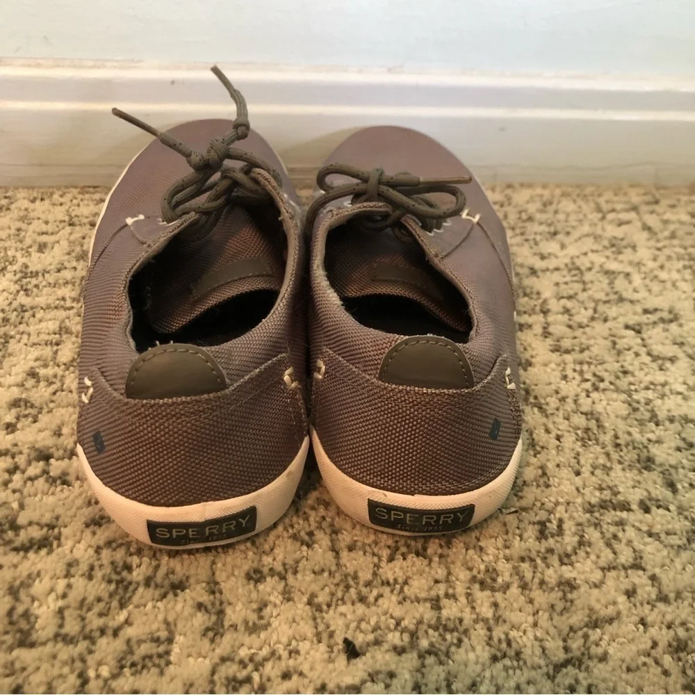 Sperry Bodie Memory Foam Gray Top Siders Size 6.5
